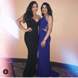 ASOS Black strapless gown